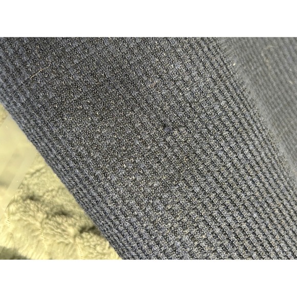 BC Clothing Heritage Mens XL Navy Blue Waffle Knit Sherpa Lined Crew Neck - Picture 7 of 8